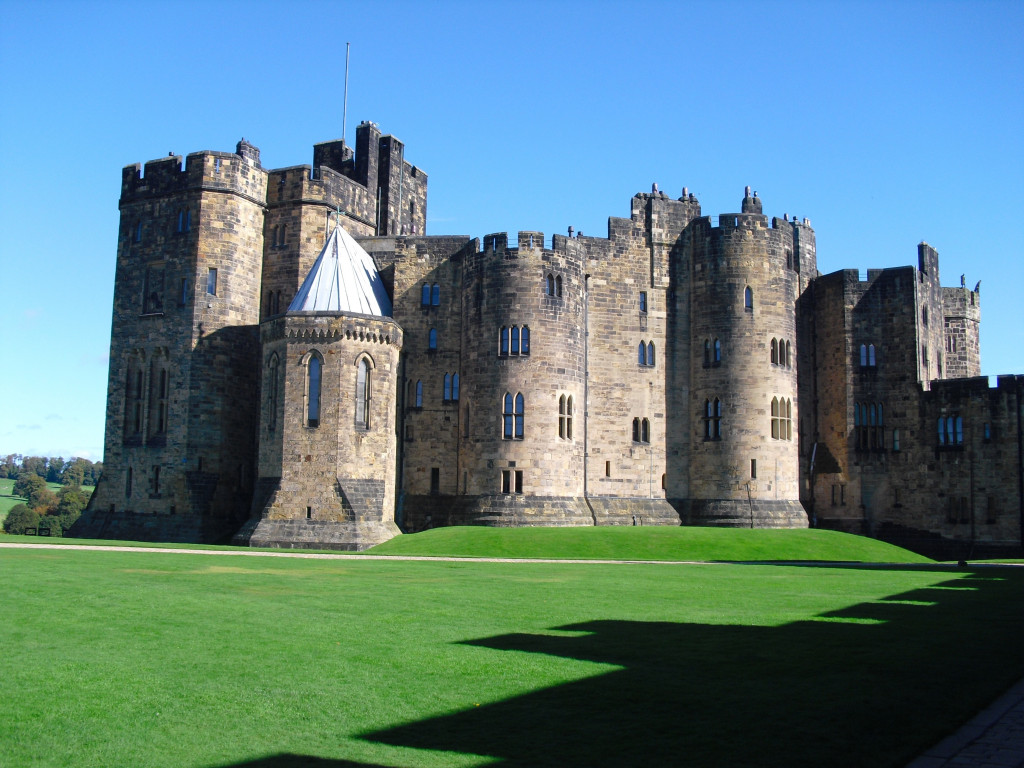 Zamek Alnwick w Anglii