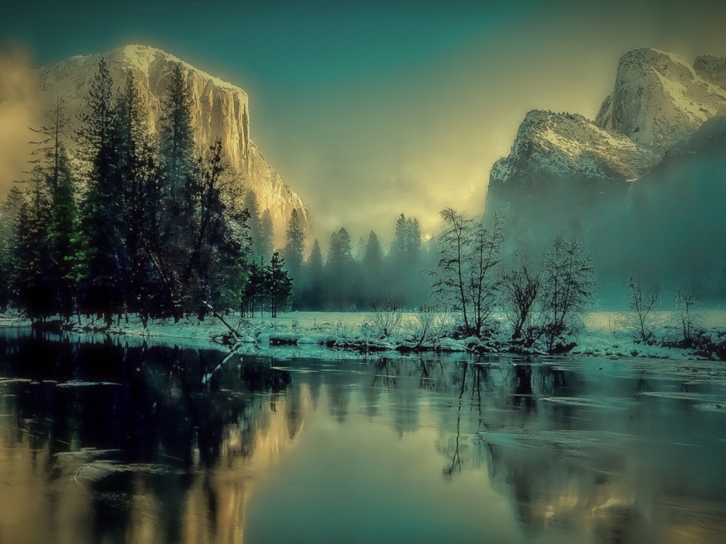 Park Narodowy Yosemite zimą