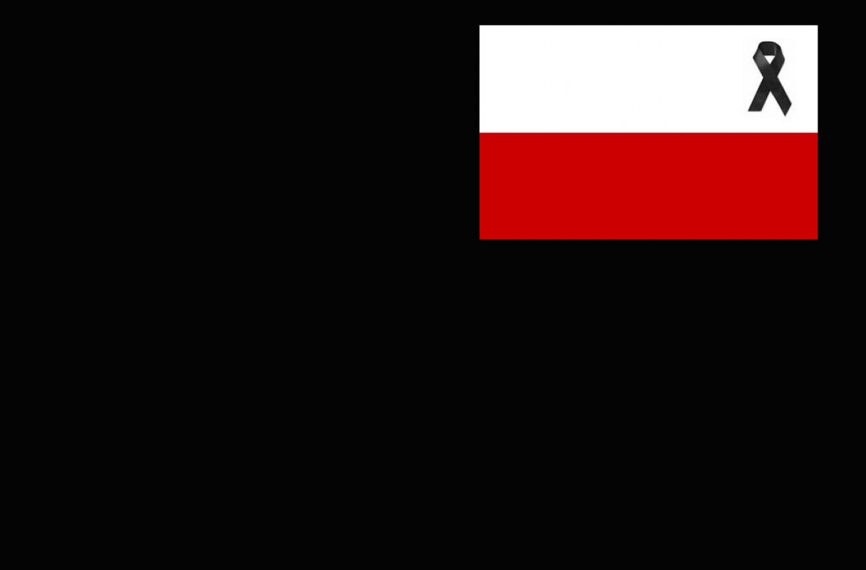 FLAGA POLSKA TRAGEDIA