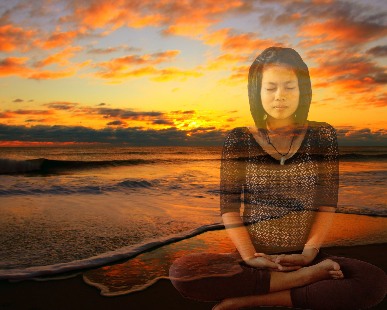 Medytacja na plaży