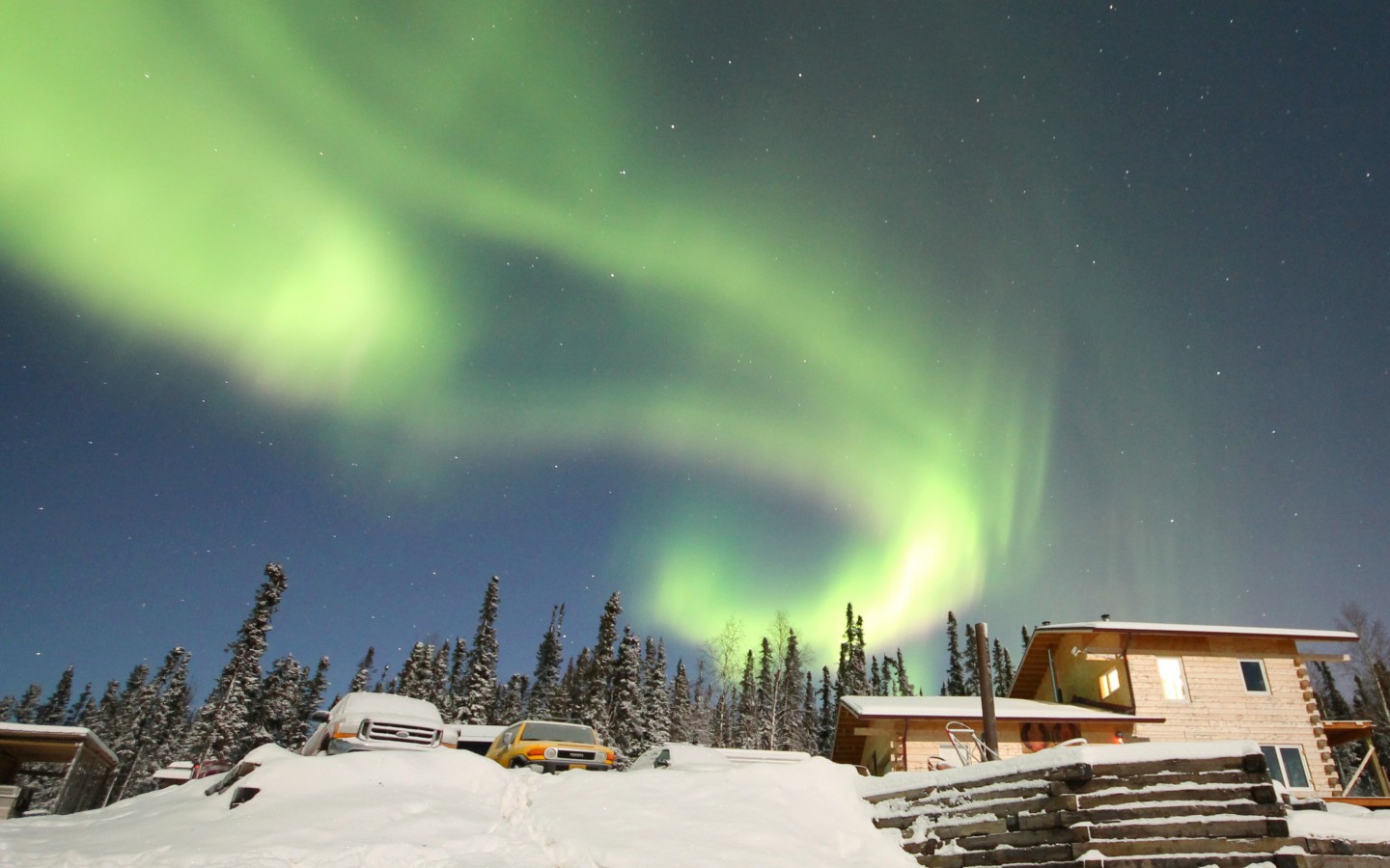 Zorza Polarna pod Aurora Borealis