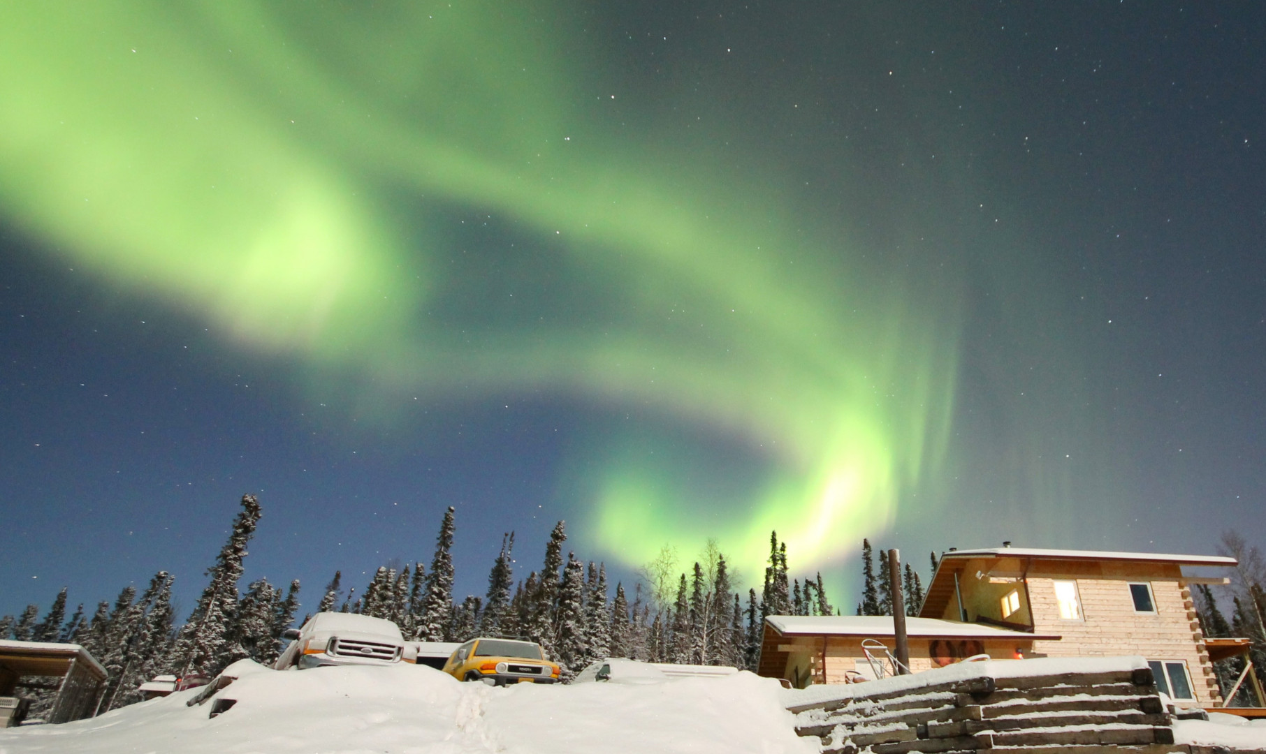 Zorza Polarna pod Aurora Borealis