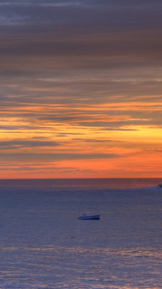 Łodzie w zatoce, Ocean