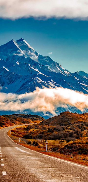 Krajobraz górski w Nowej Zelandii
