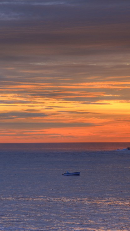 Łodzie w zatoce, Ocean