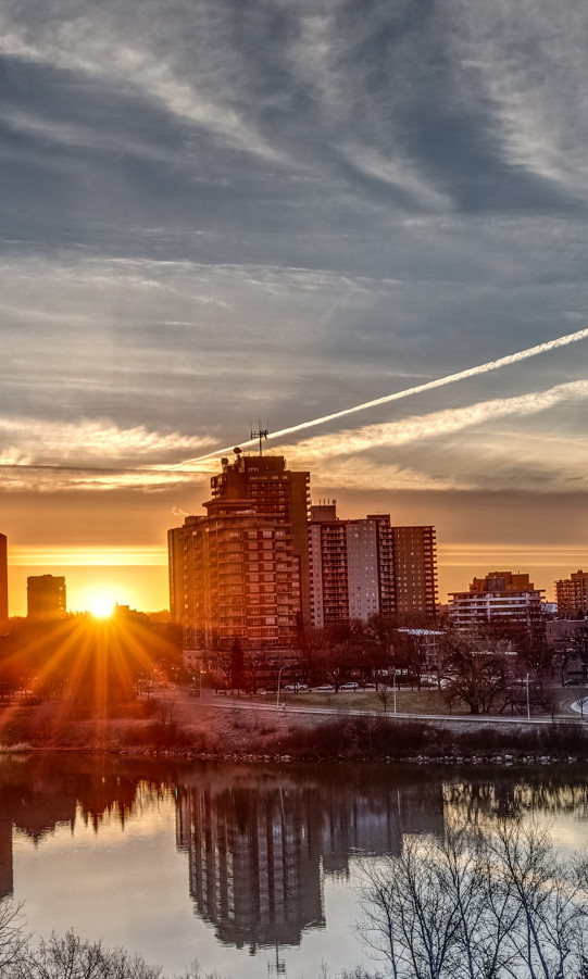 Zachód słońca w Saskatoon