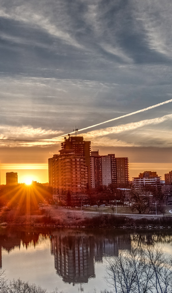 Zachód słońca w Saskatoon