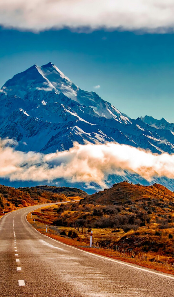Krajobraz górski w Nowej Zelandii