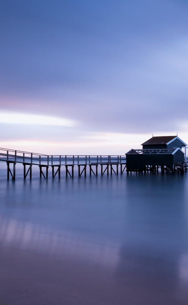 Molo, Beach, Zachód słońca