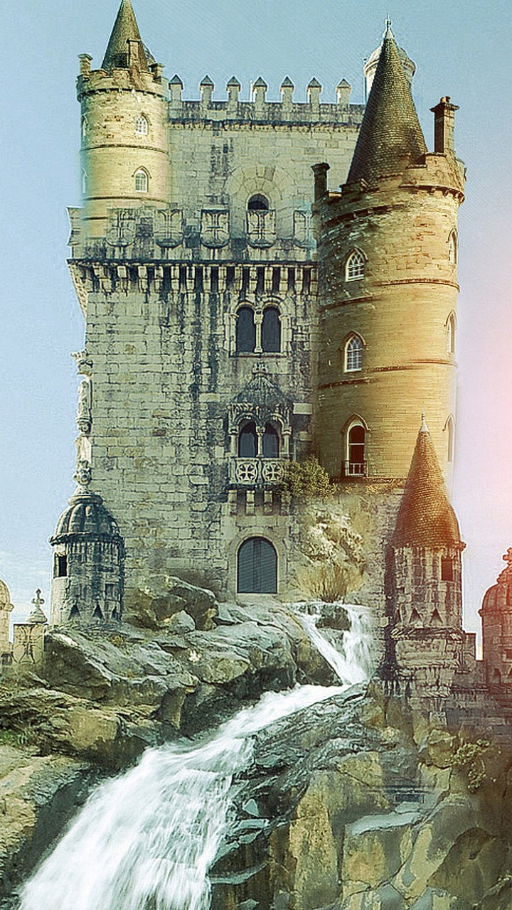 Zamek, Wodospad, Fantasy