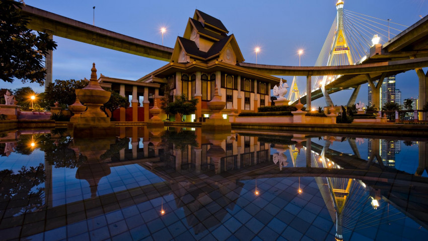 Tapeta Bhumibol Bridge