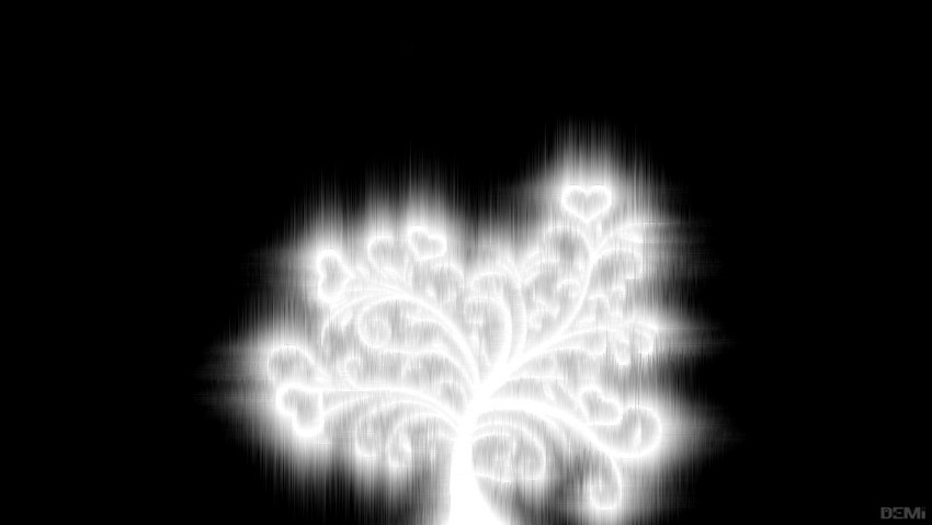 Tapeta black and white tree