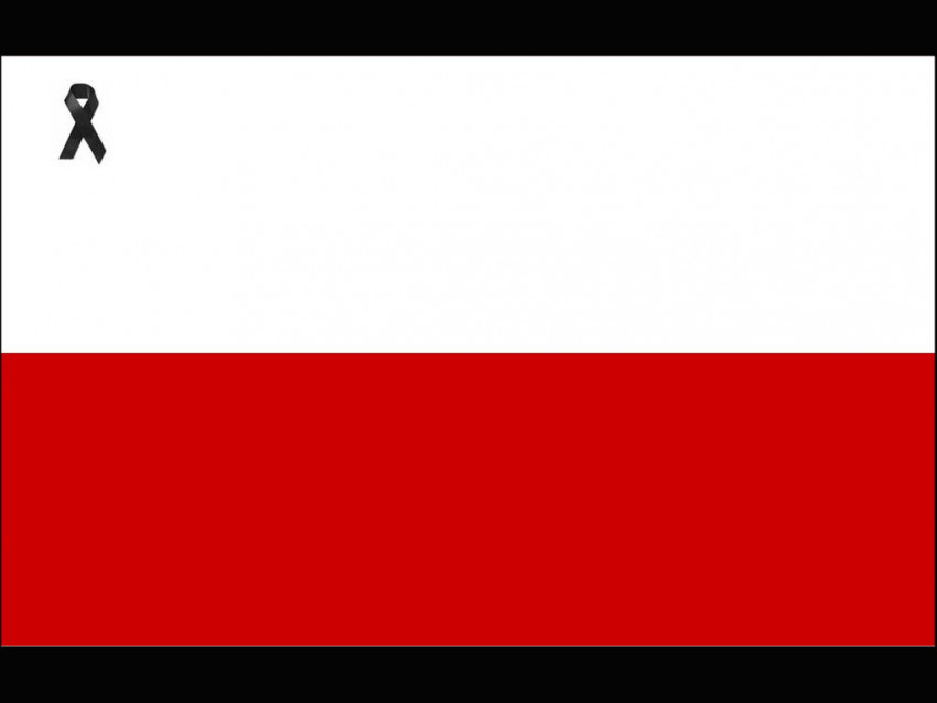 Tapeta FLAGA POLSKA TRAGEDIA