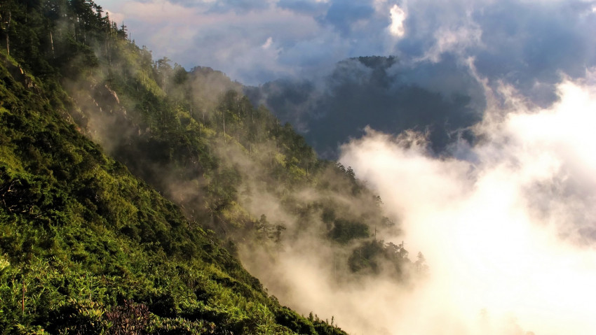 Tapeta Mgła w górach