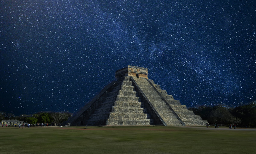 Tapeta Piramida Kukulkana w Meksyku, piramida Majów