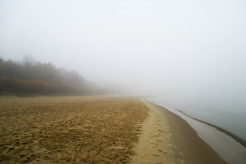Tapeta Plaża we mgle
