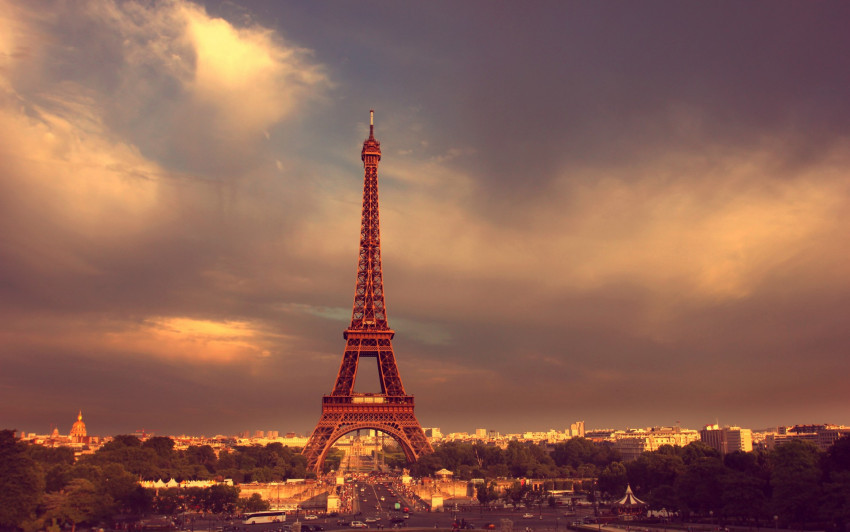 Tapeta Widok na Paryż
