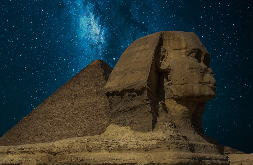Tapeta Wielki Sfinks w Gizie, wizerunek Chefrena