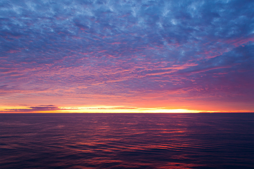 Tapeta Zachód słońca nad oceanem