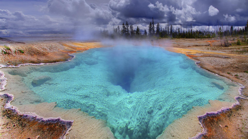Tapeta źródło geotermalne