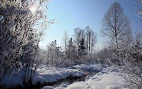 Tapeta Krajobraz zima 51