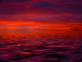 Tapeta Ocean, Wschód słońca