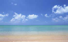Tapeta Plaża i błękit morza