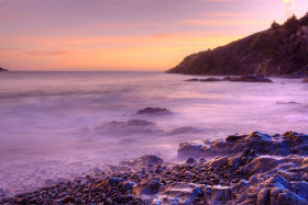Tapeta Plaża ze wschodem słońca