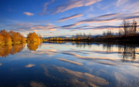 Tapeta Reflected Beauty,Kelland Ponds, near Twizel, New Zealand.jpg