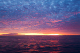 Tapeta Zachód słońca nad oceanem